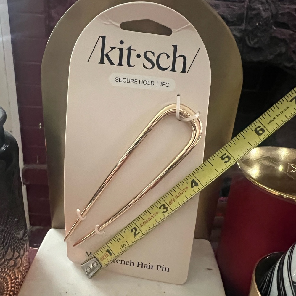 Kitsch Gold Metal French Hair Pin - Picture 3 of 3